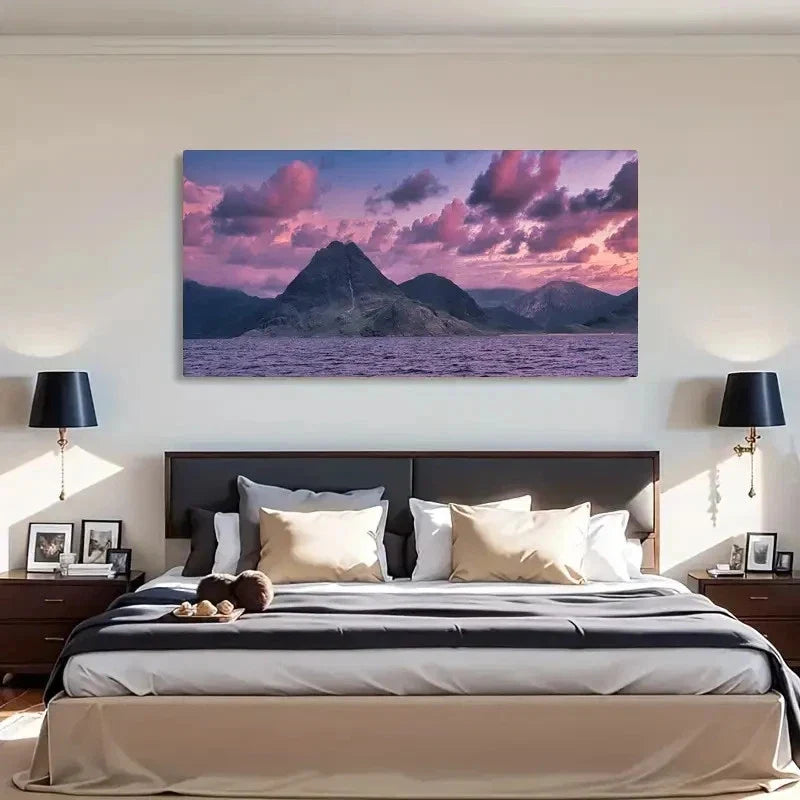 Vibrant Twilight Scenery Wall Art Canvas Office Home Room Framed 120x60cm