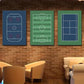 3pcs Sports Venue Posters Sports Art Decor Metal Print Ready to Hang Art
