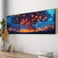 3pcs Lanterns on the Tree Colorful Sky Perfect Wall Art Set Canvas Framed 40x60cm - High Quality Print 100% Australian Made Wall Canvas Ready to Hang