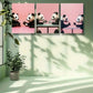 3pcs  Table tennis panda Art Painting Metal Print Ready to Hang Art