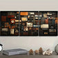 3pcs Featuring a Collage of Retro Audio Devices  Wall Art Set Canvas Framed 40x60cm - High Quality Print 100% Australian Made Wall Canvas Ready to Hang