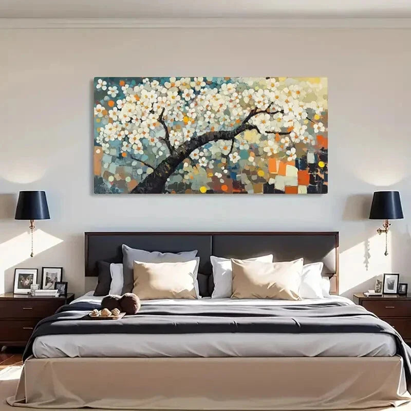 Modern Abstract Tree Nature Wall Art Canvas Office Home Room Framed 80x45cm