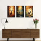 3pcs Autumn Nature Landscape Metal Print Ready to Hang Art
