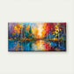 Colorful Forest Abstract Wall Art Canvas Office Home Room Framed 120x60cm