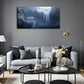 Bear Standing Icy Formations Wall Art Canvas Office Home Room Framed 120x60cm