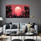 Featuring Huge Red Moons Wall Art canvas office home room framed 120x60cm