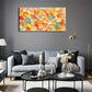 Vibrant Autumn-Inspired Leaf Wall Art Canvas Office Home Room Framed 120x60cm