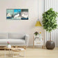 3pcs White Crane Animal Art Decoration Scenery Metal Print Ready to Hang Art