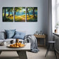 3pcs Serene Forest Pathway Wall Art Set Canvas Framed 40x60cm - High Quality Print 100% Australian Made Wall Canvas Ready to Hang