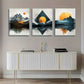 3pcs Abstract Mountain Lands Reflective Perfect Wall Art Set Canvas Framed 40x60cm - High Quality Print 100% Australian Made Wall Canvas Ready to Hang