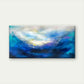 Blue Sky & Clouds Modern Wall Art Canvas Office Home Room Framed 80x45cm