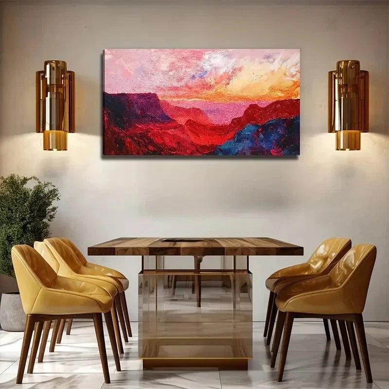 Large Abstract Desert Modern Wall Art Canvas Office Home Room Framed 120x60cm