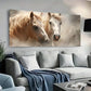 Two Galloping Horse Desert wall canvas office home room framed 120x60cm