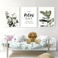 3pcs  Modern Green Plant Leaf  Wall Art Set Canvas Framed 40x60cm - High Quality Print 100% Australian Made Wall Canvas Ready to Hang