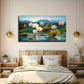 Blooming For Lotus Wall Art Canvas Office Home Room Framed 80x45cm