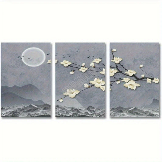 3pcs Atmosphere Mural New Model Metal Print Ready to Hang Art