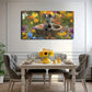 Bucket Vibrant Wildflowers Wall Art Canvas Office Home Room Framed 120x60cm