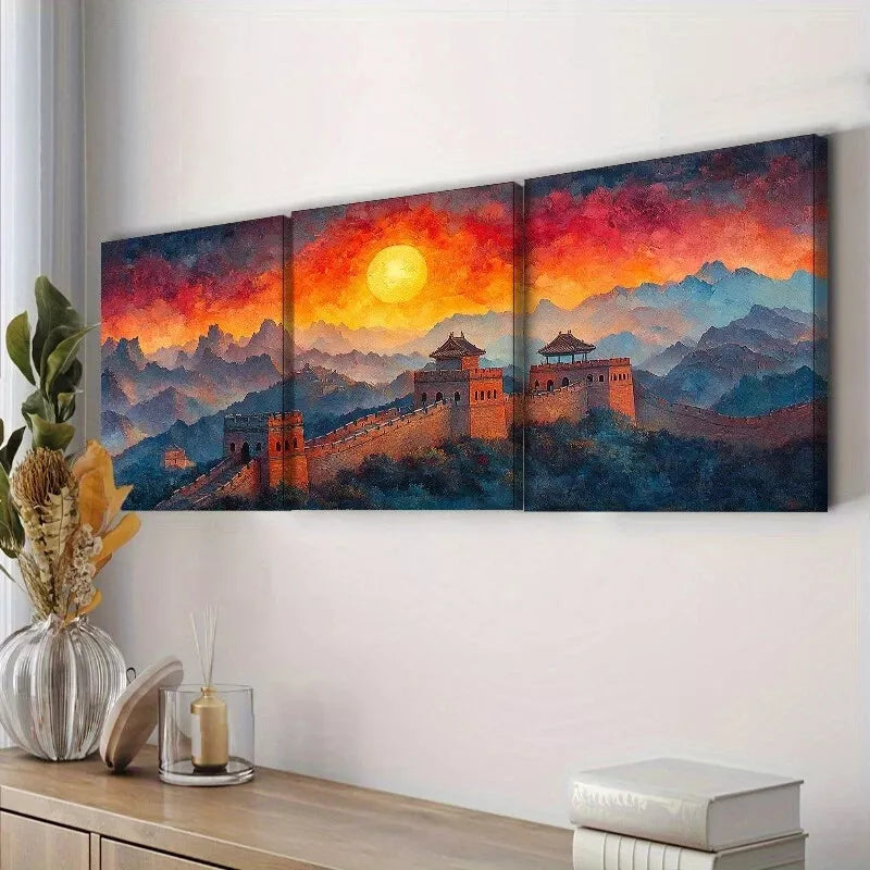3pcs Deco Modern Contemporary Wrapped    Wall Art Set Canvas Framed 40x60cm - High Quality Print 100% Australian Made Wall Canvas Ready to Hang