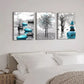 3pcs Black & White Abstract Canvas Framed 40x60cm - High Quality Print 100% Australian Made Wall Canvas Ready to Hang