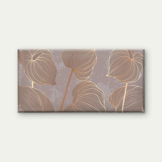 Abstract Floral pattern Wall Art Canvas Office Home Room Framed 80x45cm