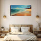 Beach Lush Greenery Calm Wall Art Canvas Office Home Room Framed 120x60cm