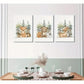 3pcs Rustic Cartoon Fox, Bear, Deer Oil Painting   Metal Print Ready to Hang Art