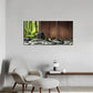 3pcs  Green Spa Wooden Background Metal Print Ready to Hang Art