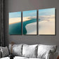 3pcs Brazil Atlantic Coast Landscape Wall Art Set Canvas Framed 40x60cm - High Quality Print 100% Australian Made Wall Canvas Ready to Hang