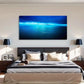 Blue Ocean Landscape Seaside Wall Art Canvas Office Home Room Framed 120x60cm