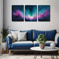 3pcs ,Color Of The Vast Sky  Wall Art Set Canvas Framed 40x60cm - High Quality Print 100% Australian Made Wall Canvas Ready to Hang