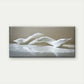 Tranquility White Clouds Wall Art Canvas Office Home Room Framed 80x45cm