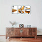 3pcs Artistic Showcase Abstract Drum Artwork Metal Print Ready to Hang Art
