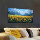 Blue Sky Sun Flower Sea Wall Art canvas office home room framed 120x60cm