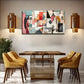 Geometric Shapes In Earthy Tone Wall Art Canvas Office Home Room Framed 80x45cm
