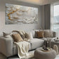 Elegant White Tree & Golden Wall Art wall canvas office home room framed 120x60cm