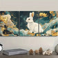 3pcs White Rabbit Embroidery Metal Print Ready to Hang Art