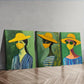 3pcs Abstract Women Colorful Modern Perfect Art Set Canvas Framed 40x60cm - High Quality Print 100% Australian Made Wall Canvas Ready to Hang