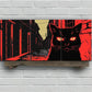 3pcs Black Cat Modern Stunning Red Eyes Metal Print Ready to Hang Art