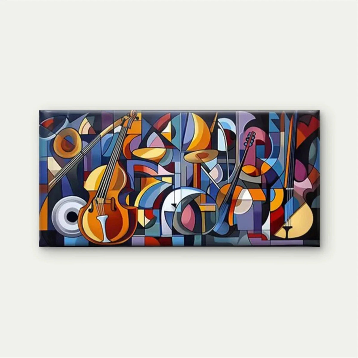 Abstract Geometric Patterns Wall Art Canvas Office Home Room Framed 80x45cm