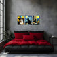3pcs  Masterpieces Cat Mural  Metal Print Ready to Hang Art