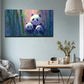 Bamboo Forest With Pandas Wall Art Canvas Office Home Room Framed 120x60cm