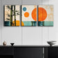 3pcs Abstract Painting of Bamboo Colorful Perfect Wall Art Set Canvas Framed 40x60cm - High Quality Print 100% Australian Made Wall Canvas Ready to Hang