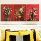 3pcs Mr. Rabbit, And Mrs Rabbit Couple Wall Art Set Canvas Framed 40x60cm - High Quality Print 100% Australian Made Wall Canvas Ready to Hang