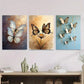 3pcs Beautiful Butterfly picture Metal Print Ready to Hang Art