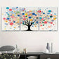 3pcs Abstract Tree Dot Colorful Circles Metal Print Ready to Hang Art