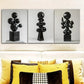 3pcs Many floating spheres  Wall Art Set Canvas Framed 40x60cm - High Quality Print 100% Australian Made Wall Canvas Ready to Hang
