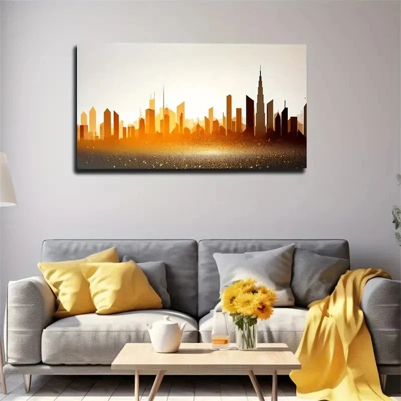 Modern Abstract Landscape Wall Art Canvas Office Home Room Framed 120x60cm