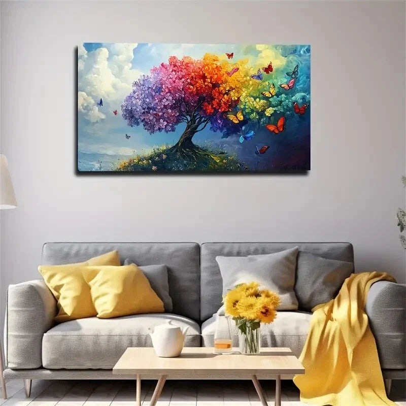 The Canopy of A Large Tree Wall Art Canvas Office Home Room Framed 120x60cm