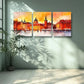 3pcs Warsaw, Poland Painting Wall Art Set Canvas Framed 40x60cm - High Quality Print 100% Australian Made Wall Canvas Ready to Hang