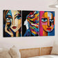 3pcs Abstract Figures Paint Ladies Blue & Green Wall Art Set Canvas Framed 40x60cm - High Quality Print 100% Australian Made Wall Canvas Ready to Hang